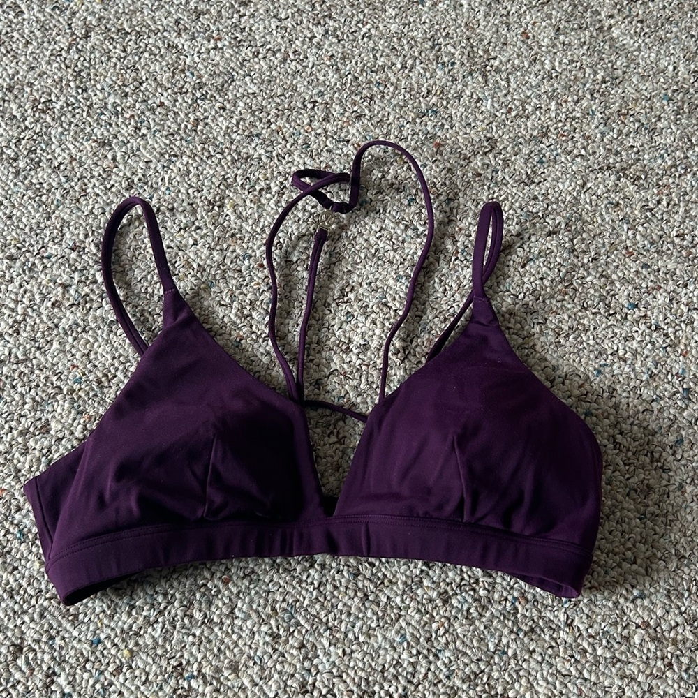 Lululemon Strappy Plum Plum Bralette - Soft Stretch Triangle Bra